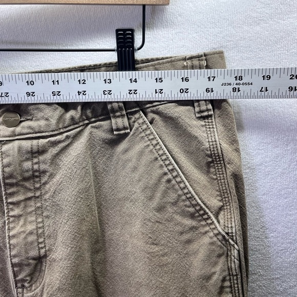 Carhartt Relaxed Fit Carpenter Pants Mens 36/32 Brown Work Wear Comfy Heavy 1977 - Picture 3 of 8